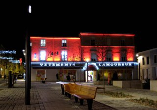 Mise en lumière de la place Rougé à Cholet